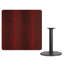 Jack Square Laminate Table Top with Round Table Height Base-1984142539-1984142530
