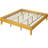 Multi-sized Wooden Platform Bed Frame with Sturdy Slat Support-1063669418-1063669415