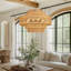 Luminaire de lustre en rotin Boho