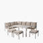 Aruba Outdoor Corner Seating Dining Set With Cushions