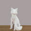 Modern-White-Geometric-Fox-Statue