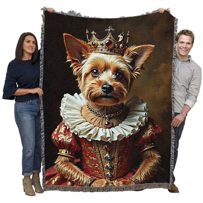 Jeté en coton Pure Country Weavers, Lady Yorkshire Terrier