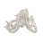 Silver Polystone Octopus Decorative Sculpture with Long Tentacles and Suctions Detailing