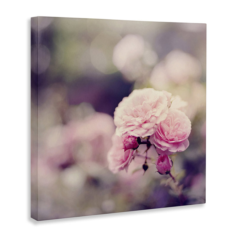 «Pink Garden Ranunculus», art mural sur toile par Sarah Gardner, H 30 po x l 30 po