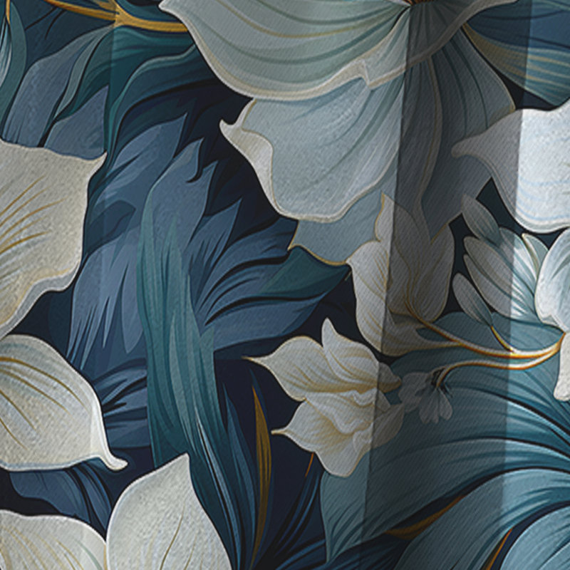 Motif tropical - Rideau floral occultant - 1 panneau Oceanic Impressions, L 52 po x L 120 po