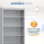 Bibliothèque mobile en acier Sandusky par l 36 po x P 18 po x H 78 po Sandusky-15959985
