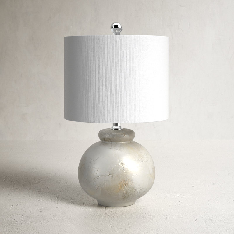Arc Adjustable Ivory Seashell Mosaic Table Lamp