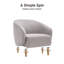 Fauteuil d'appoint moderne 33 po-1138720425