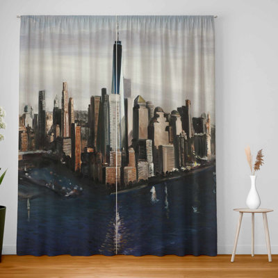 City of New-York Blackout Window Curtain Pair | Home Decor