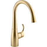 Simplice Single-Handle Bar Sink Faucet, Secondary Faucet with High-Arch Swing Spout