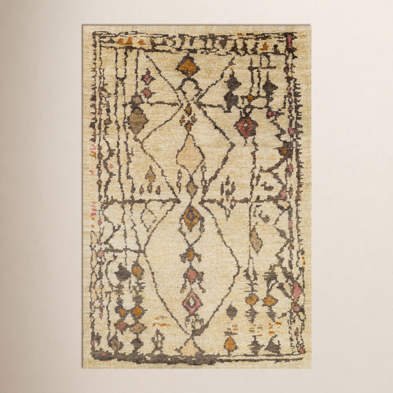Medina Jute / Sisal Southwestern Area Rug, Rectangle 9' x 13'