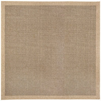 Tapis d'intérieur / extérieur brun / noir en polypropylène 3 pi 3 po x 4 pi 11 po Bordy