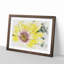 Yellow Gerbera Flower Watercolour - Framed Print-56882258-56882261