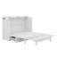 Lit escamotable en bois avec station de charge et grand tiroir de rangement-110809907-110809906