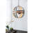 4 - Light Galvanized Chandelier, Hanging Light Fixture with Adjustable Chain for Kitchen Dining Room Foyer Entryway, Bulb Not Included