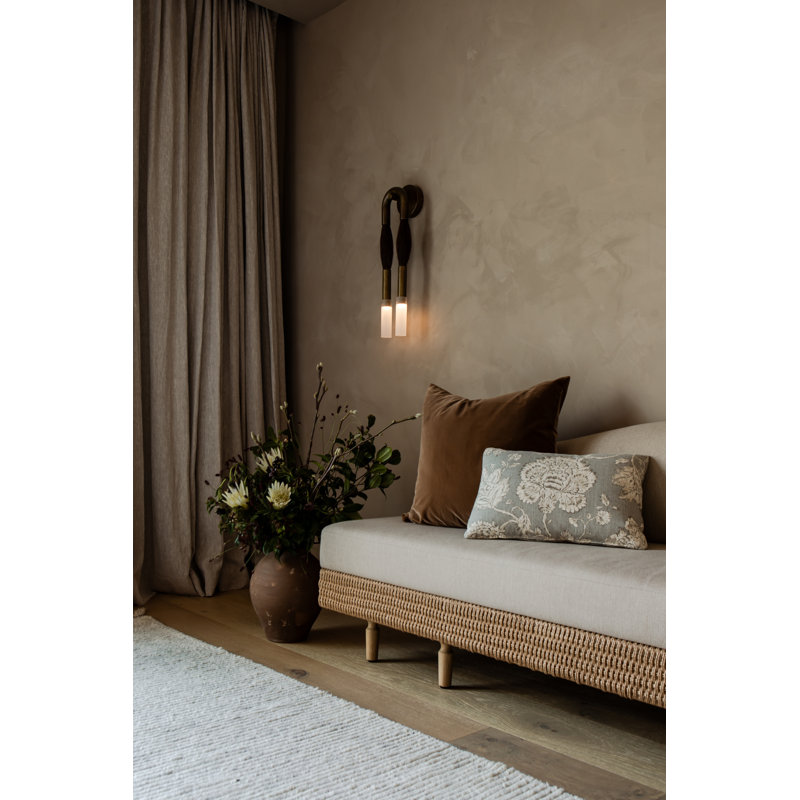 Iris Woven Linen Bench