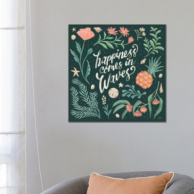 Seaside Botanical by Janelle Penner - Wrapped Canvas Gallery-Wrapped Canvas Giclée