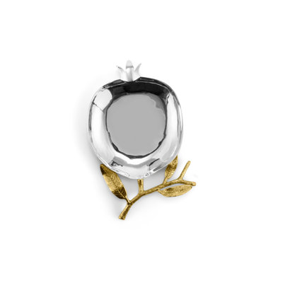 Pomegranate Stainless Steel Oval Spoon Rest