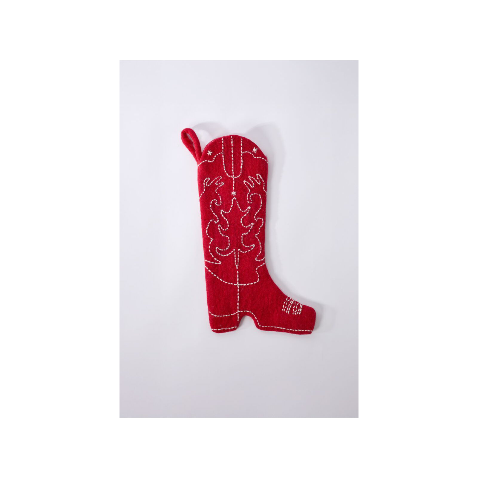 Cowboy Boot Christmas Stocking 10"x 19"