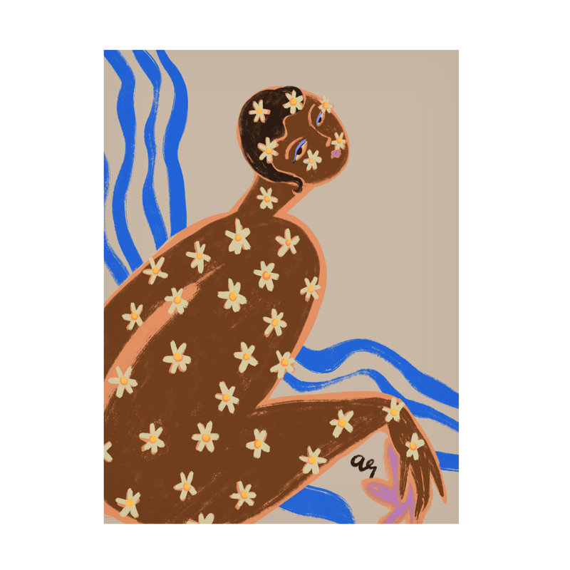 «Blooming Daisy» sur toile par Arty Guava, H 24 po x l 18 po x P 2 po