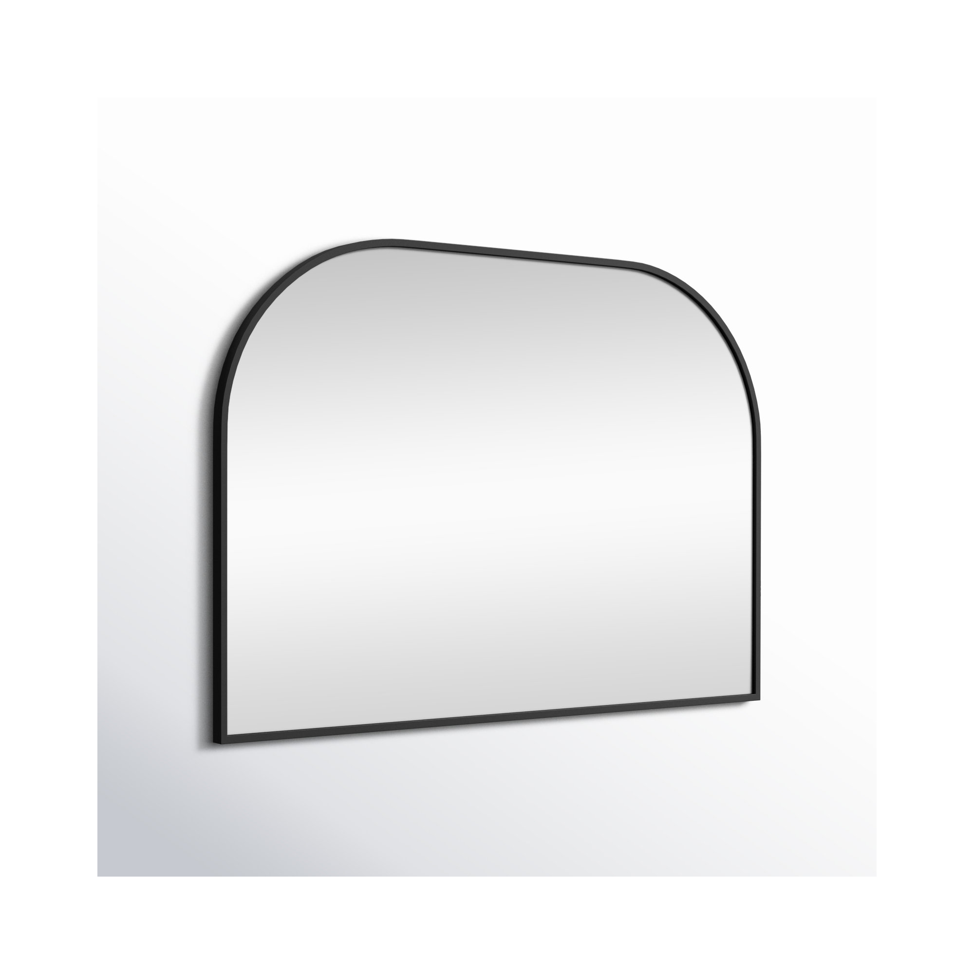 Sabine Metal Wide Arch Wall Mirror, 30" x 40", Black