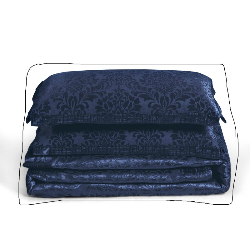 Microfiber Bedspread with Pillow Shams Included, Super King, Blue 
