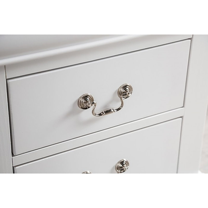 Commode 6 tiroirs Dewin, Blanc