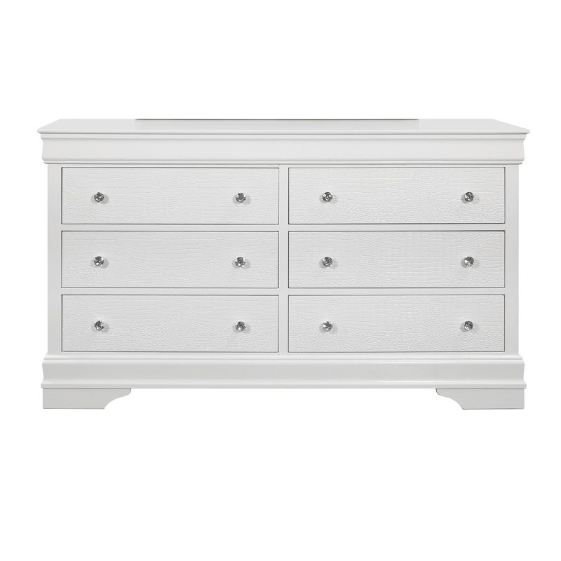 DRESSER EN CRUCODILE, Blanc