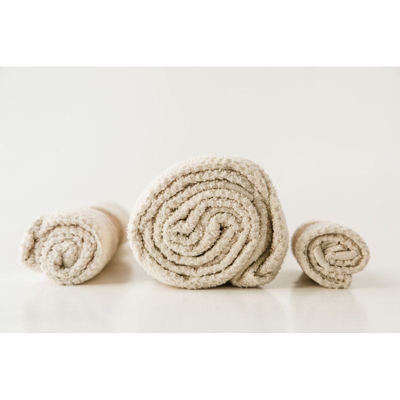 Ensemble de serviettes 3 pièces Anact, Naturel
