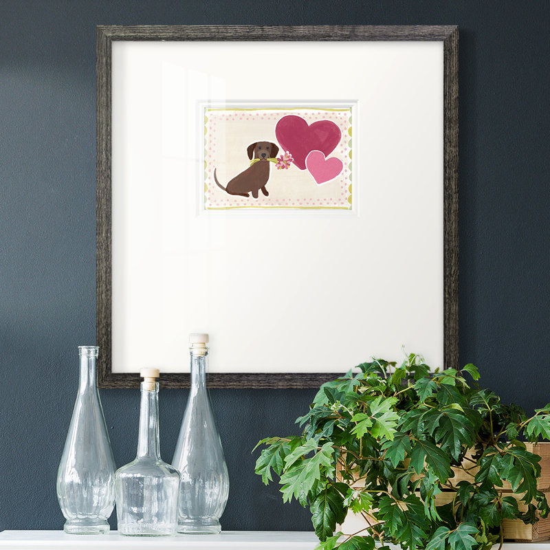 Dachshund Delight Collection A, Noir, H 17 po x l 17 po x P 1,25 po