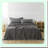 BambooCool LinenBlend Queen Sheets - Charcoal Grey, Soft & Breathable for Hot Sleepers. Natural, Deep Pocket 4 Piece Set