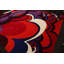 Tapis art déco crocheté à la main en laine de Nouvelle-Zélande 8 pi 11 po x 11 pi 10 po