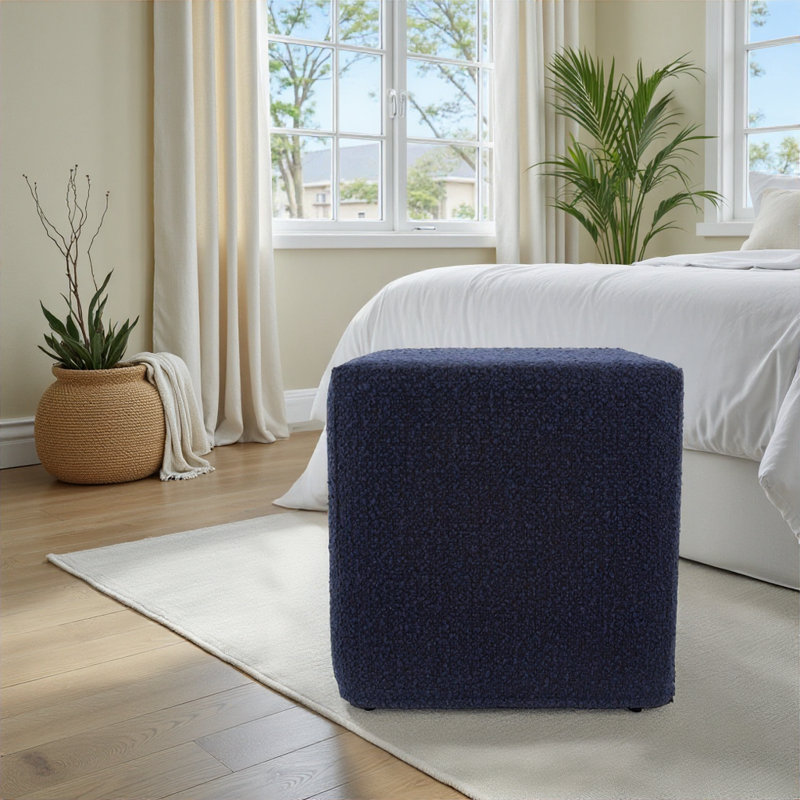 Repose-pieds de 17 po de large Tiro, 100% polyester royal