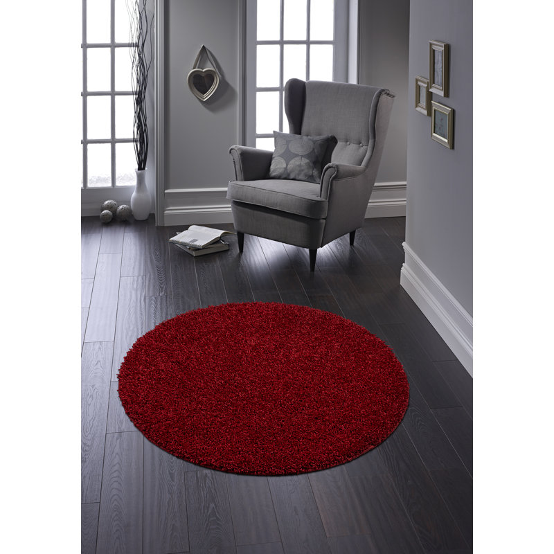 Buddy Red Rug, Round 100cm