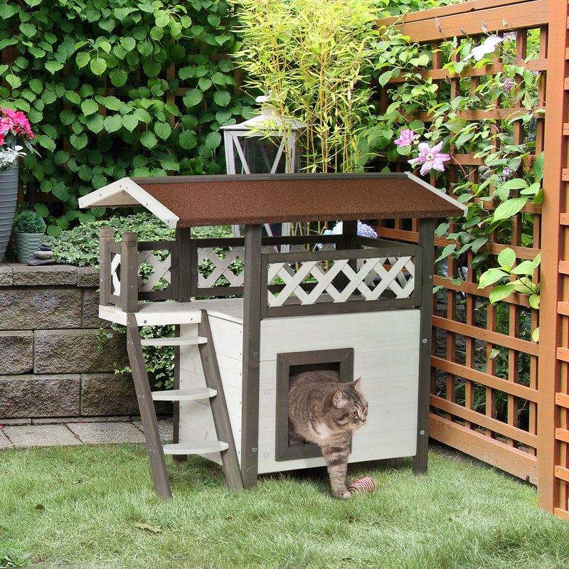 Portable Cat House, White