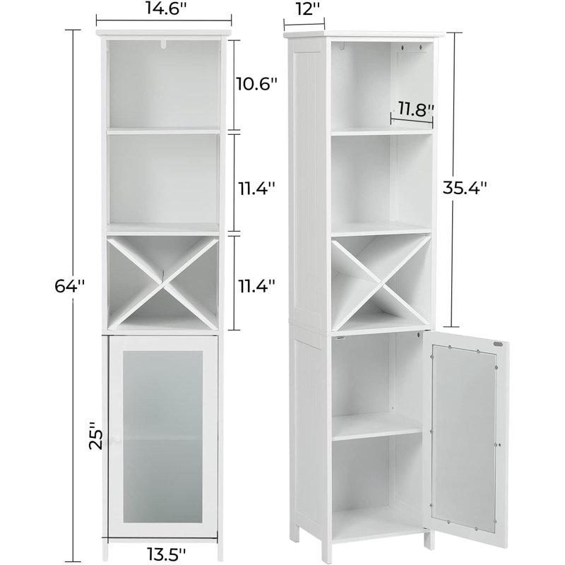 Aeris Freestanding Linen Cabinet