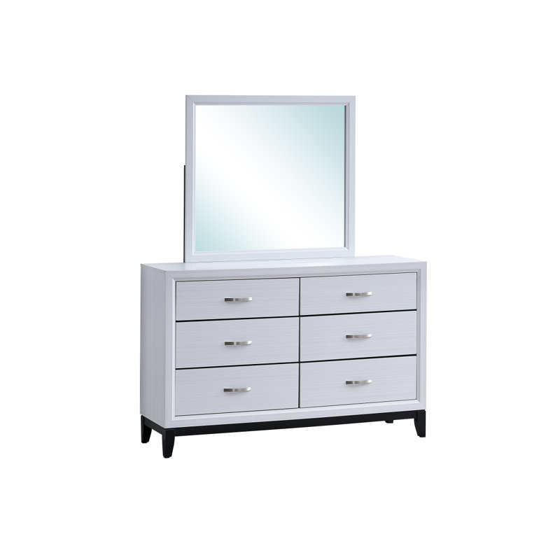 Commode Glasgow G04390-D (miroir non inclus), blanc, Blanc