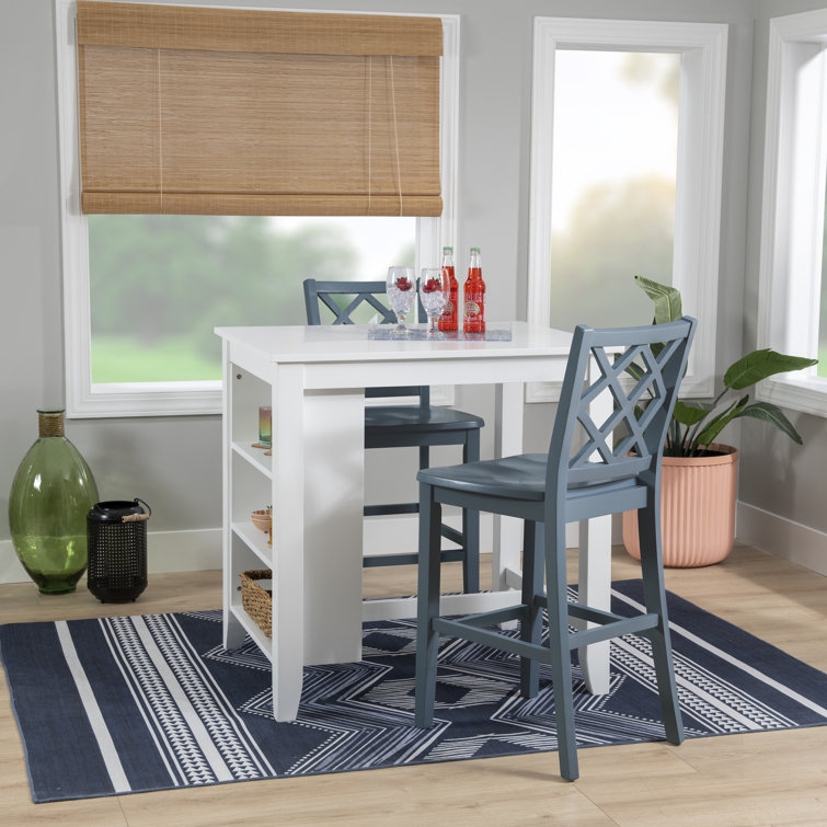 Ariarna 3pc Counter Height Space Saver Dining Set