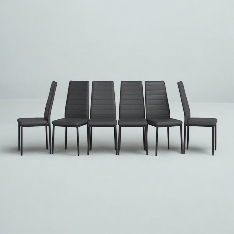 Chaise parsons Wokeham, Gris, 6
