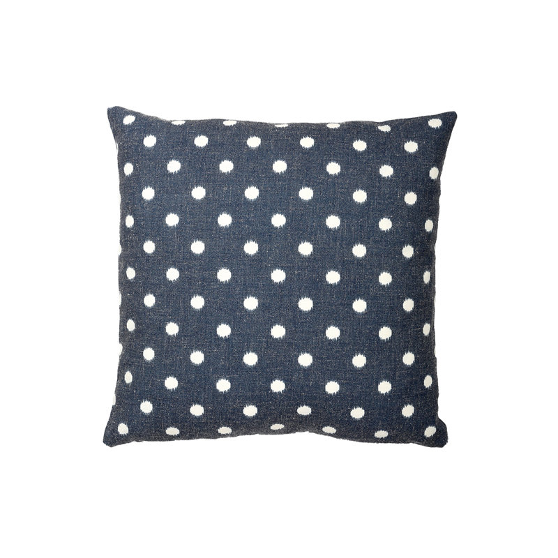 Java Polka Dots Cotton Throw Pillow, Polyfill