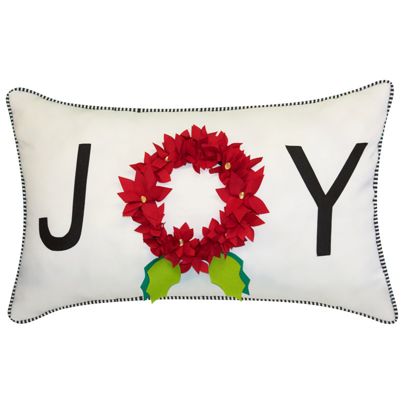 Coussin lombaire floral intérieur/extérieur fêtes 