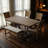 6-Piece Wood Half Round Dining Table Set Kitchen Table Set