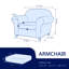 Housse de canapé en jacquard 2 pièces, housse extensible en polyester spandex pour le salon, protection facile à installer et lavable-1838177007-1838177011