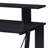 Black Writing Desk, with Upper Shelf-768452777