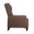 Suzie Polyester Fabric Upholstered Slim Wingback Push Back Recliner-92296585