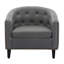 Fauteuil demi-tonneau large capitonné 28,3 po Francesca-221412342