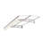 5934W Door Window Awning, Valance Included, Polycarbonate Roof, Brackets, Outdoor Decoration Feature Point Awning Canopy 5934W, Uv80+ Protected Polycarbonate, Strong Privacy Shade