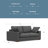 Charlie Deep Seater Sofa, Performance Fabric Couch for Living Room, Stain-Resistant Contemporary Sofa-97652068-112201527