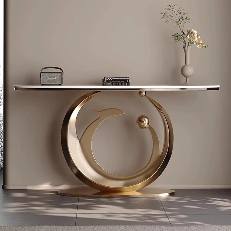 High-end light luxury console table