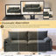 Canapé-lit convertible 4 places - tissu chenille, siège profond, canapé Cloud moderne avec rangement, port USB et oreiller 2-en-1, canapé-lit pour salon, appartement, chambre à coucher, gris foncé-183787510